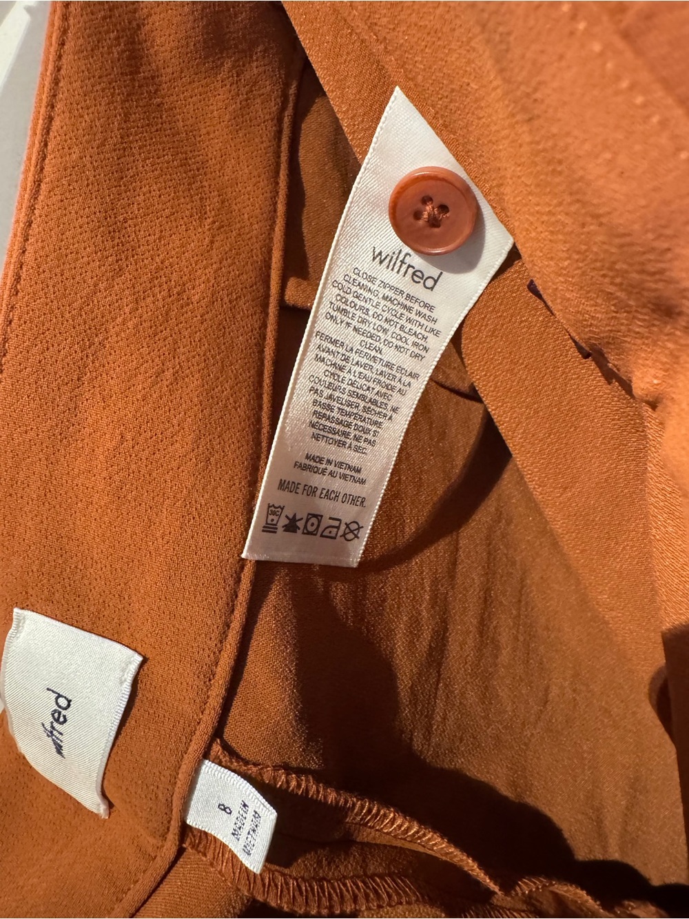 Wilfred Rust Straight-Leg Pants - Picture 4 of 6
